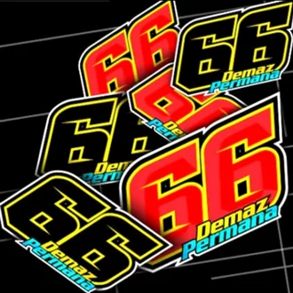 Detail Stiker Nomor Balap Road Race Nomer 23