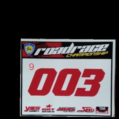 Detail Stiker Nomor Drag Nomer 40