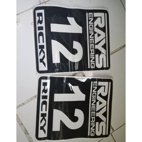 Detail Stiker Nomor Mobil Balap Nomer 11