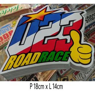 Detail Stiker Nomor Road Race Nomer 45