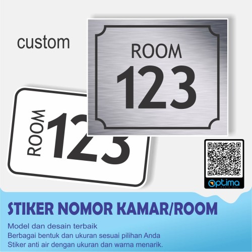 Detail Stiker Nomor Rumah Nomer 18