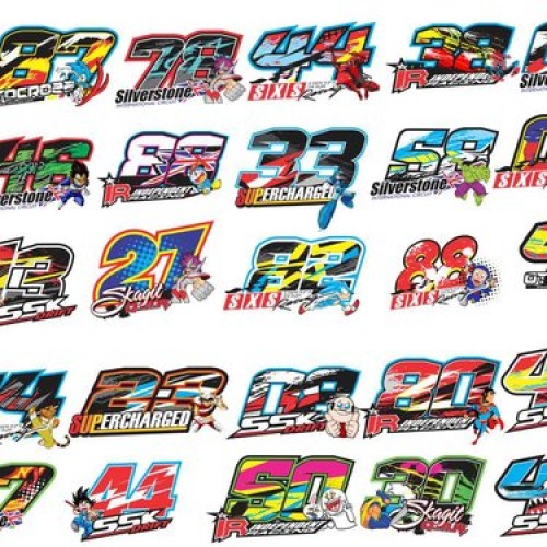 Detail Stiker Nomor Start Nomer 22