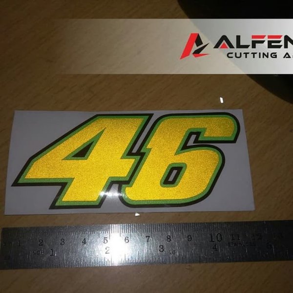 Detail Stiker Nomor Start Nomer 46