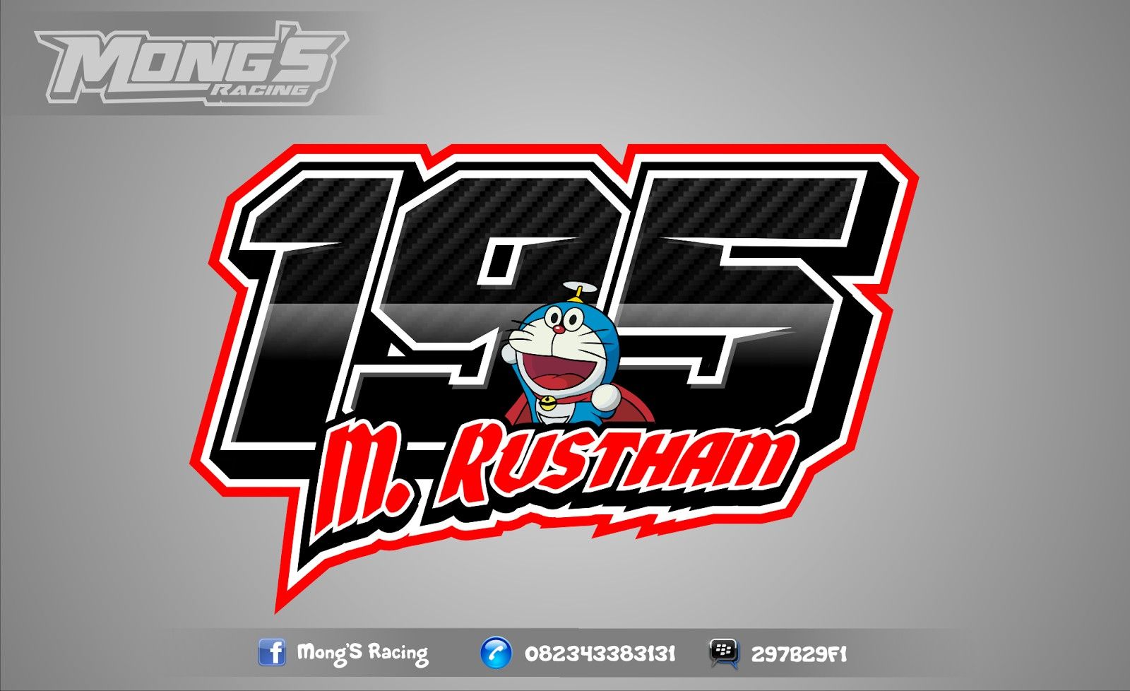 Detail Stiker Nomor Start Road Race Nomer 2