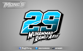 Detail Stiker Nomor Start Road Race Nomer 13