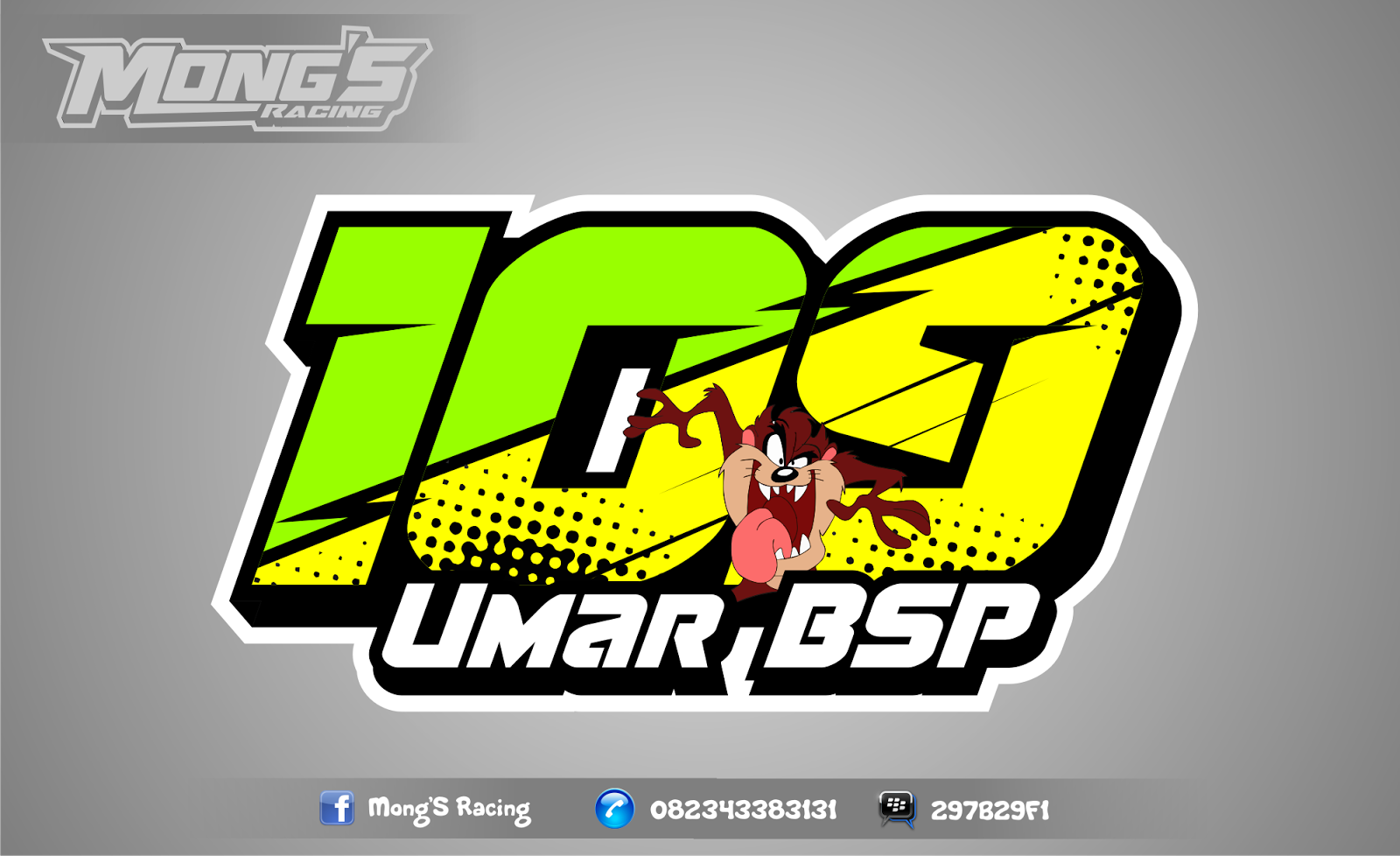 Detail Stiker Nomor Start Road Race Nomer 3