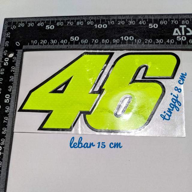Detail Stiker Nomor Start Road Race Nomer 47