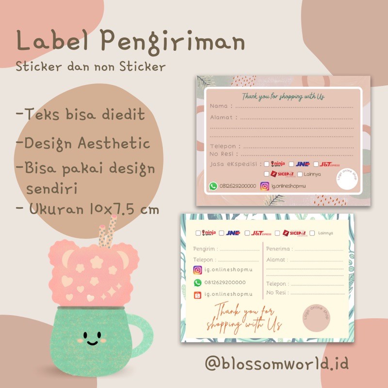 Detail Stiker Olshop Aesthetic Nomer 9