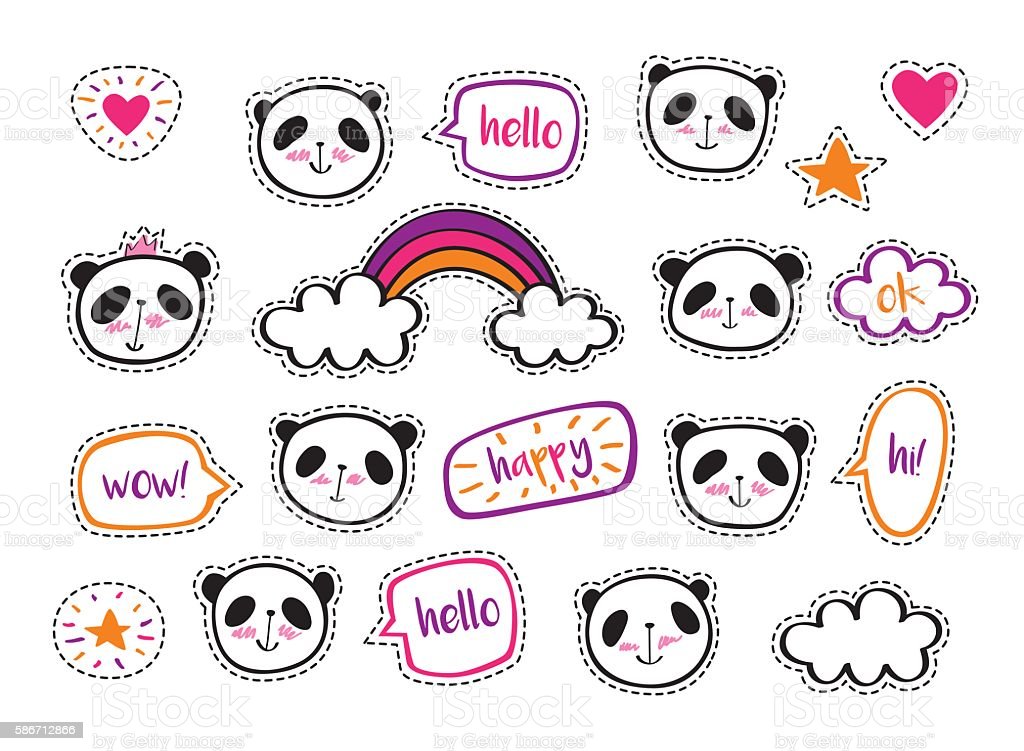 Detail Stiker Panda Lucu Nomer 12