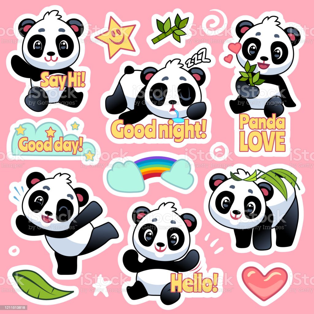 Detail Stiker Panda Lucu Nomer 5