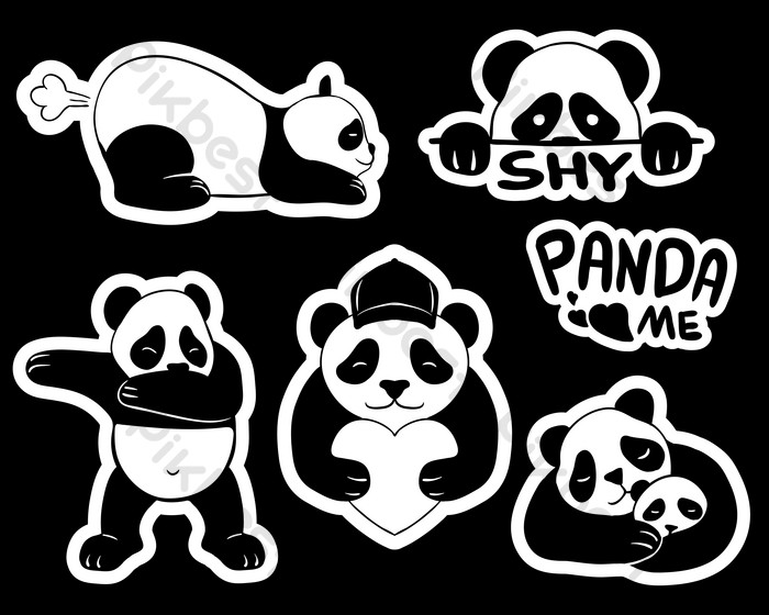 Detail Stiker Panda Lucu Nomer 39