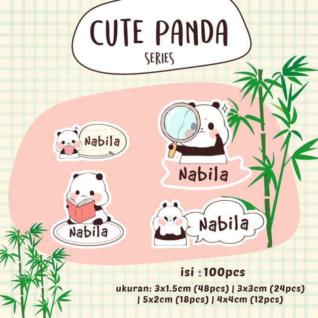 Detail Stiker Panda Lucu Nomer 40