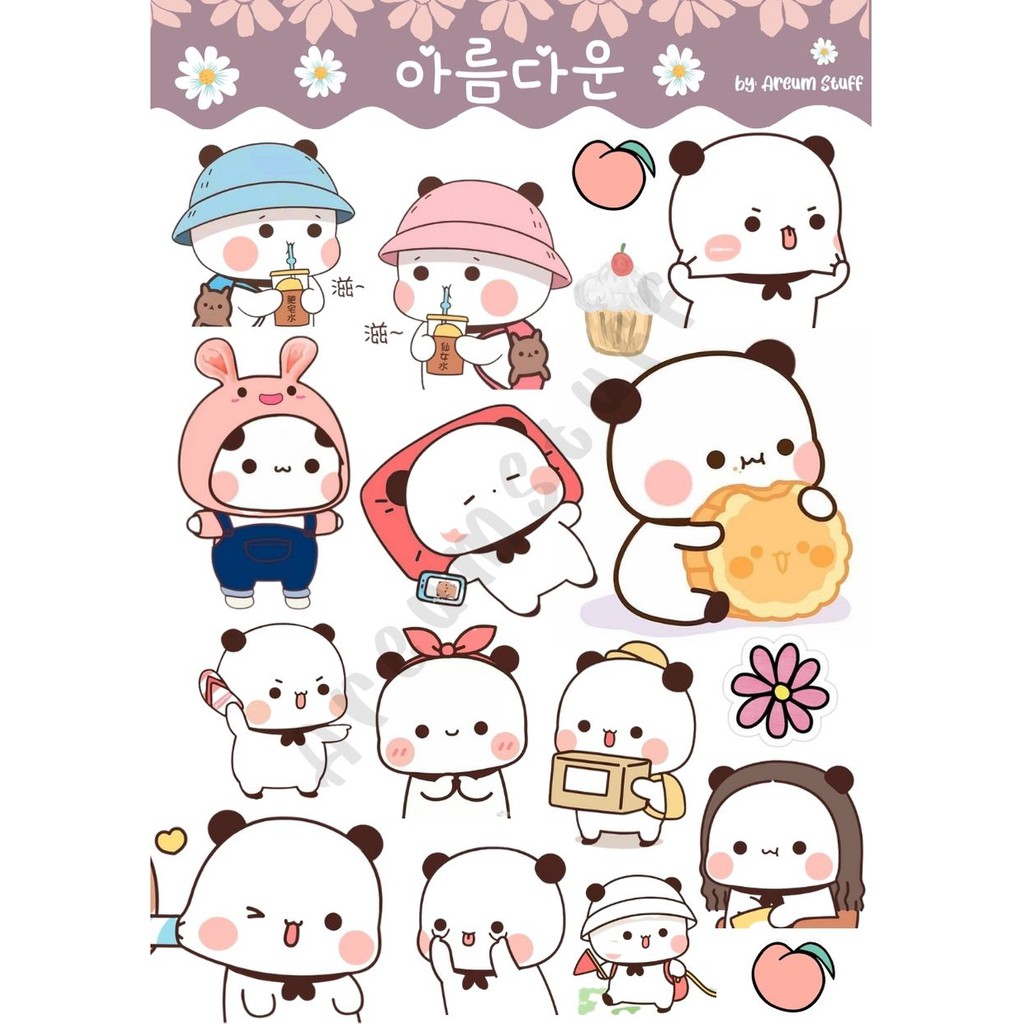 Detail Stiker Panda Lucu Nomer 10