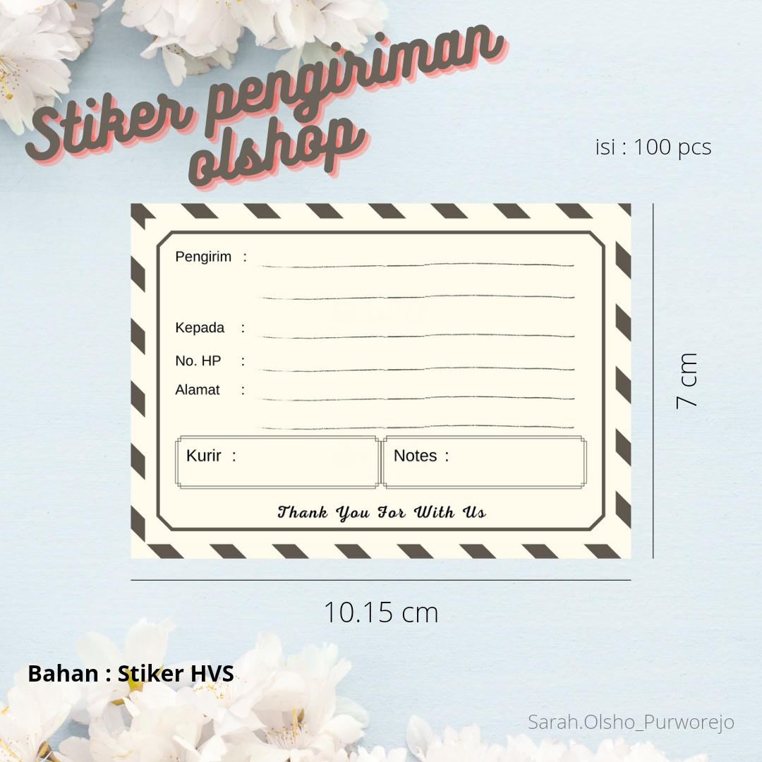 Detail Stiker Pengiriman Olshop Nomer 19