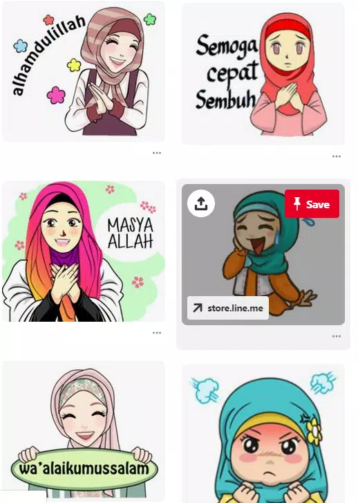 Detail Stiker Perempuan Berhijab Nomer 16