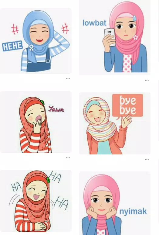 Detail Stiker Perempuan Berhijab Nomer 4