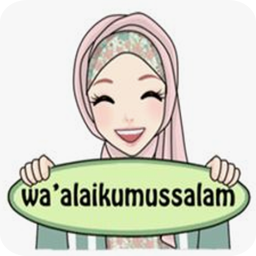 Detail Stiker Perempuan Berhijab Nomer 30