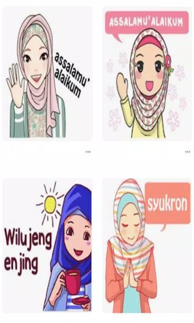 Detail Stiker Perempuan Berhijab Nomer 5