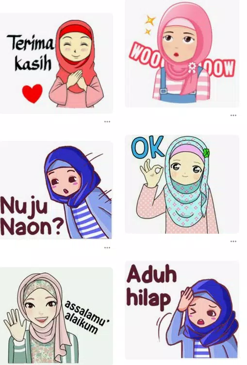 Detail Stiker Perempuan Berhijab Nomer 6