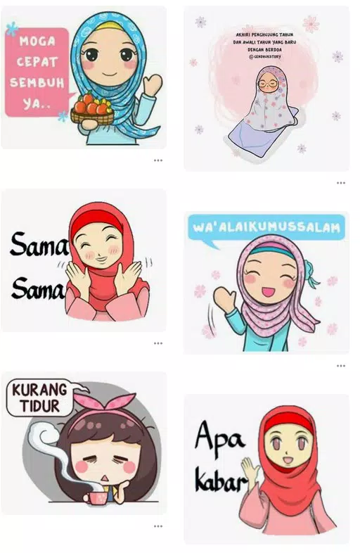 Detail Stiker Perempuan Berhijab Nomer 9