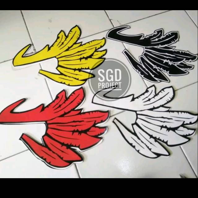 Detail Stiker Sayap Nomer 55