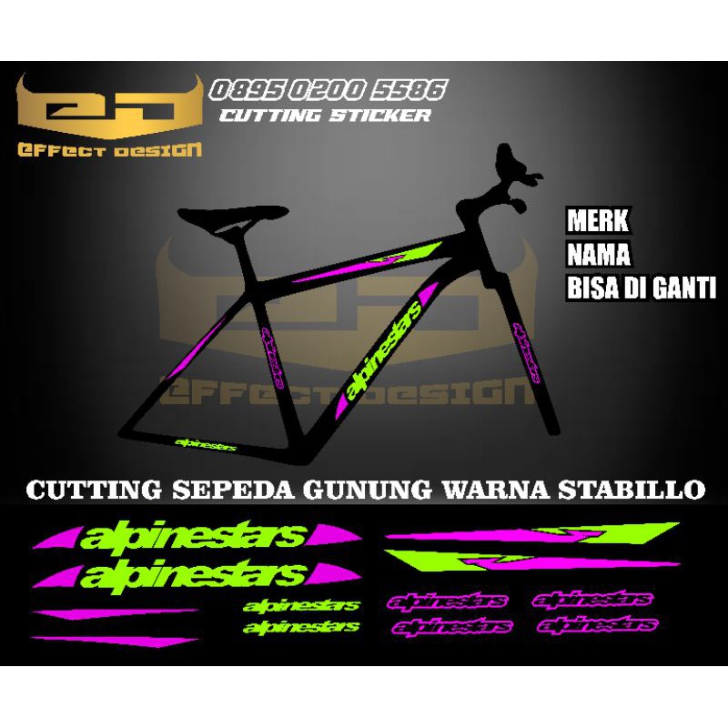 Stiker Sepeda Gunung - KibrisPDR