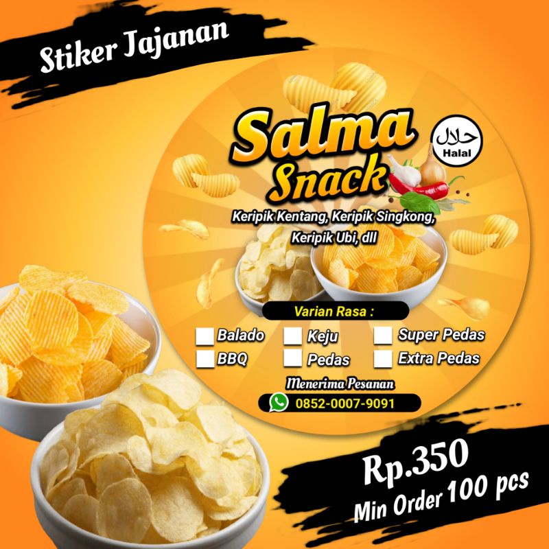 Detail Stiker Snack Unik Nomer 52