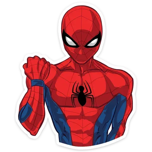 Detail Stiker Spiderman Nomer 16