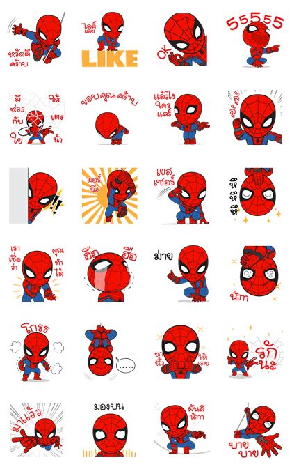Detail Stiker Spiderman Nomer 49
