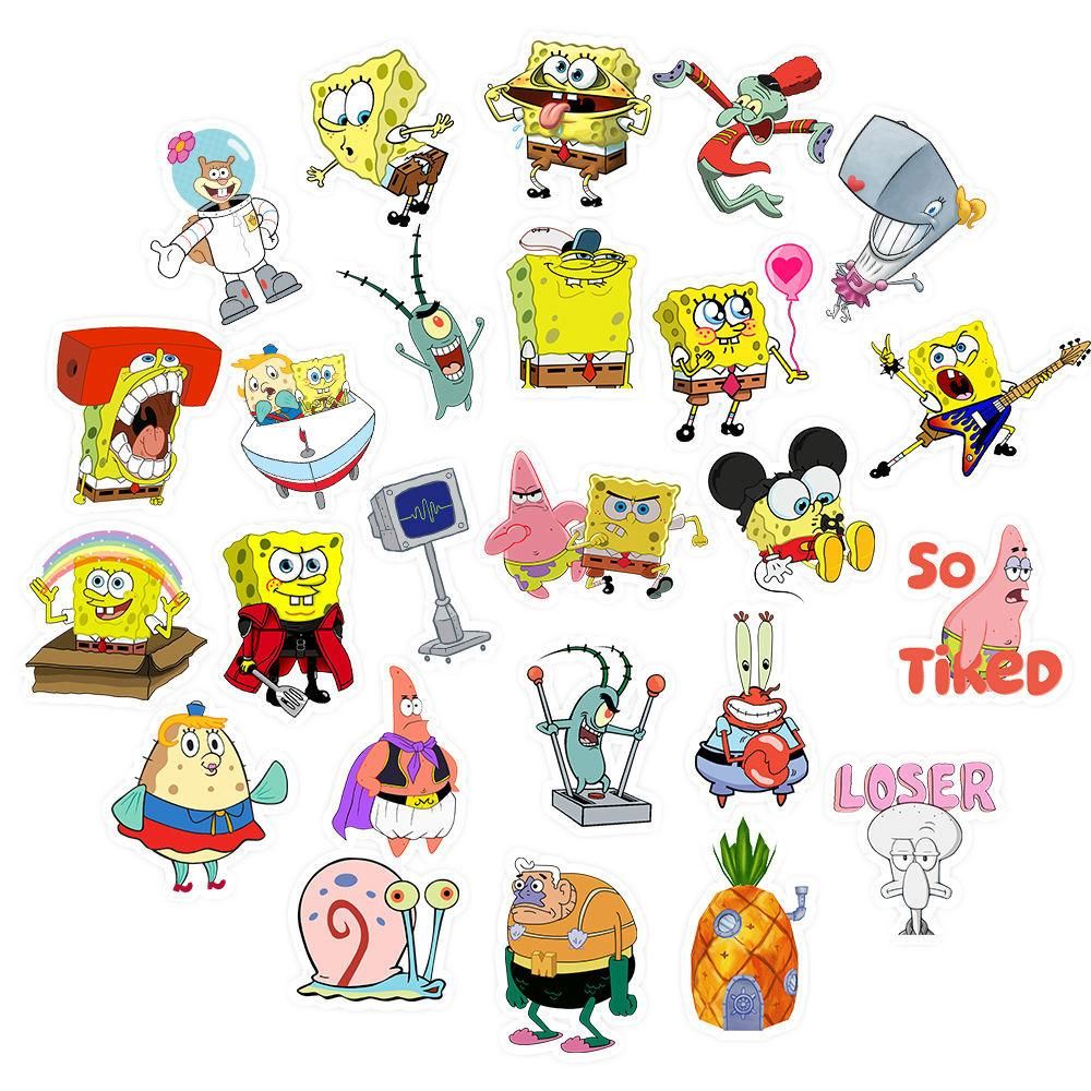 Detail Stiker Spongebob Nomer 18