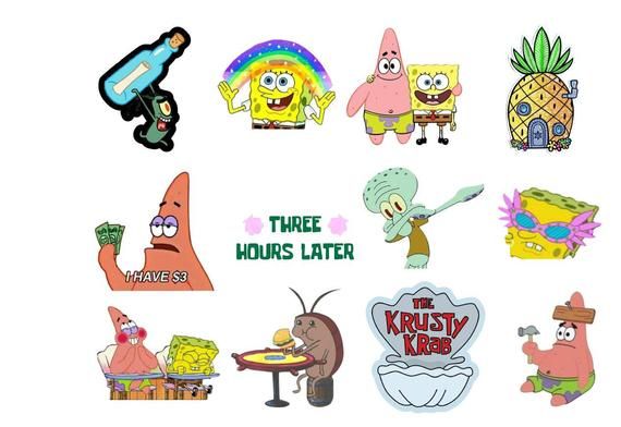 Detail Stiker Spongebob Nomer 34