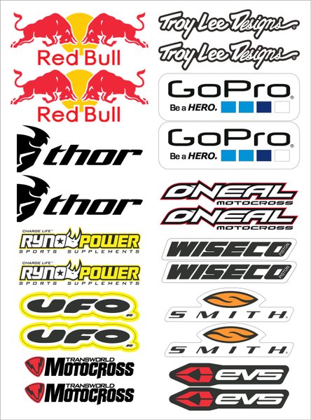 Detail Stiker Sponsor Balap Nomer 43