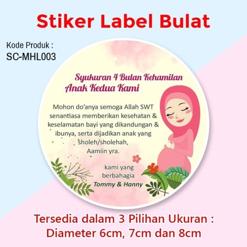 Detail Stiker Syukuran 4 Bulanan Nomer 21