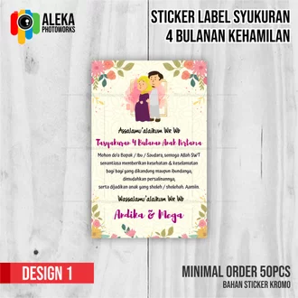 Detail Stiker Syukuran 4 Bulanan Nomer 32