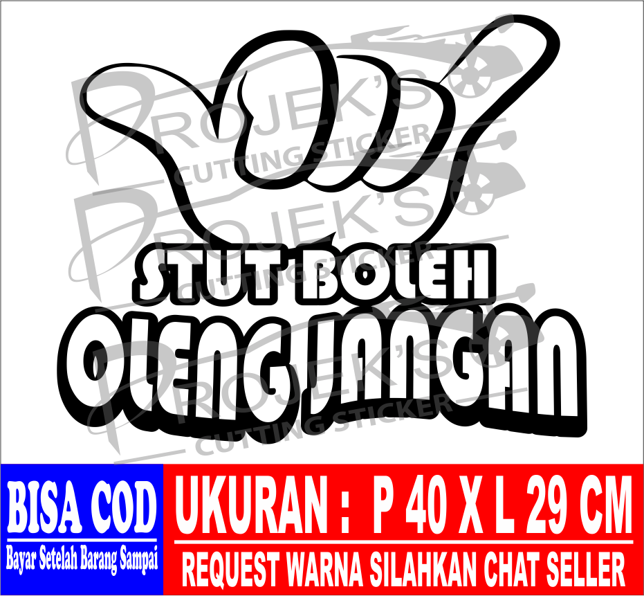 Detail Stiker Tangan Oleng Nomer 14