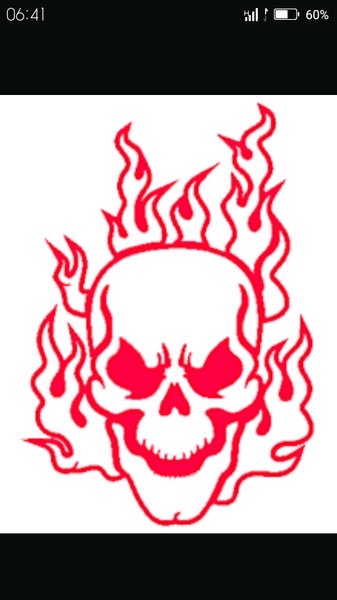 Detail Stiker Tengkorak Api Nomer 28