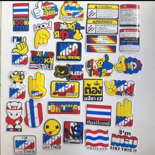 Detail Stiker Thailand Look Style Nomer 8