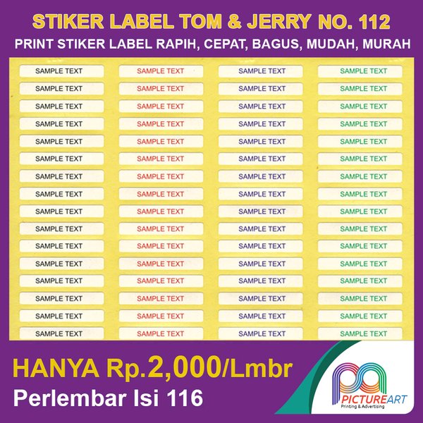 Detail Stiker Tom N Jerry Nomer 32