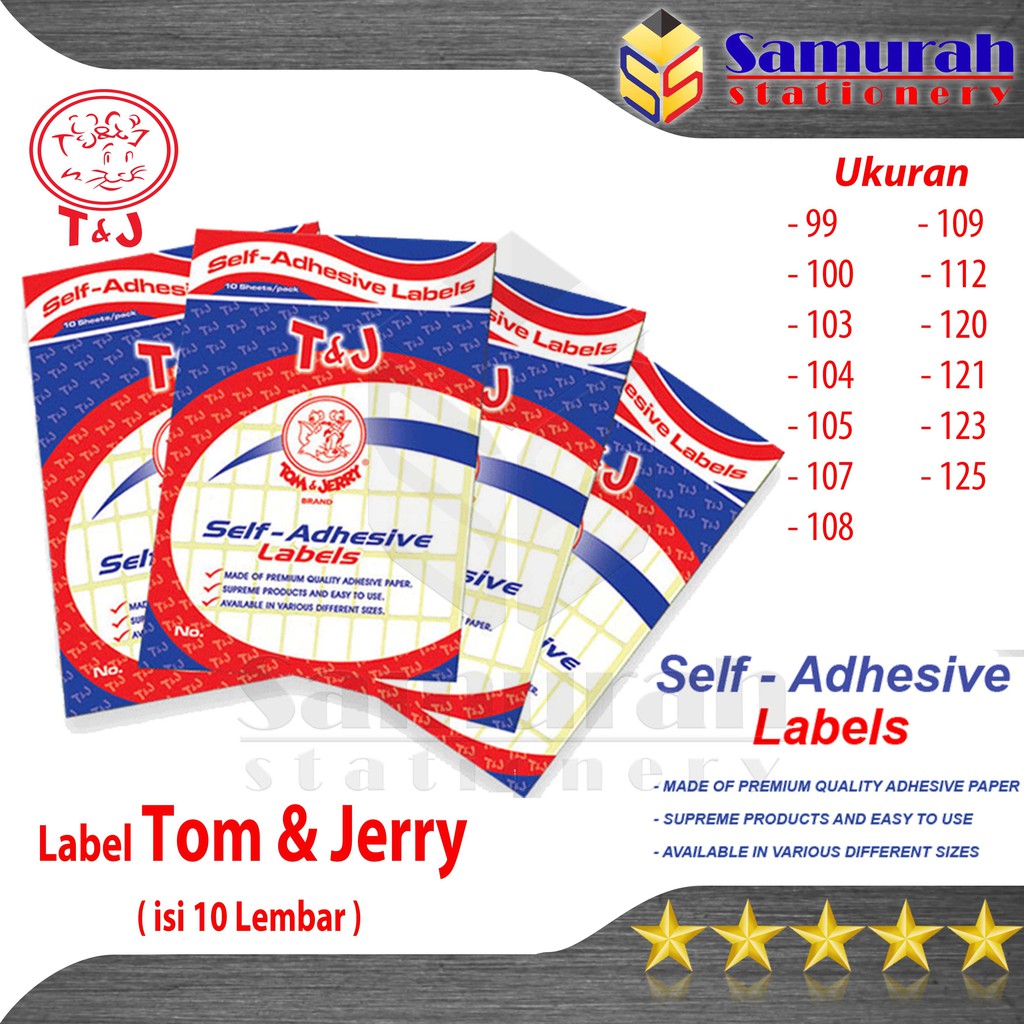 Detail Stiker Tom N Jerry Nomer 35