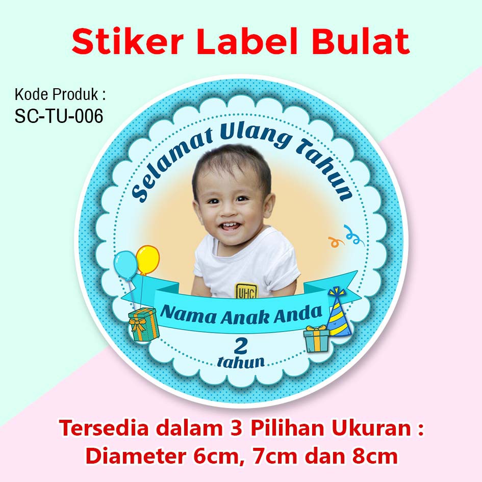 Detail Stiker Ulang Tahun Anak Nomer 6