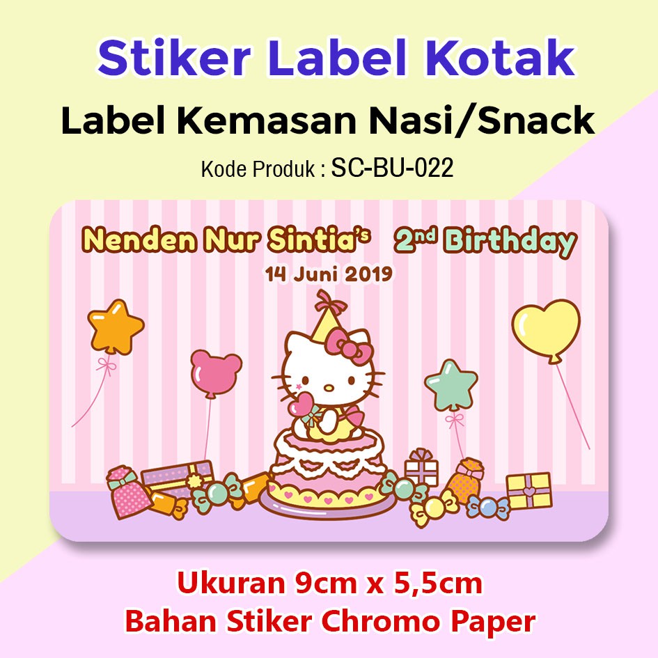 Detail Stiker Ulang Tahun Anak Nomer 52