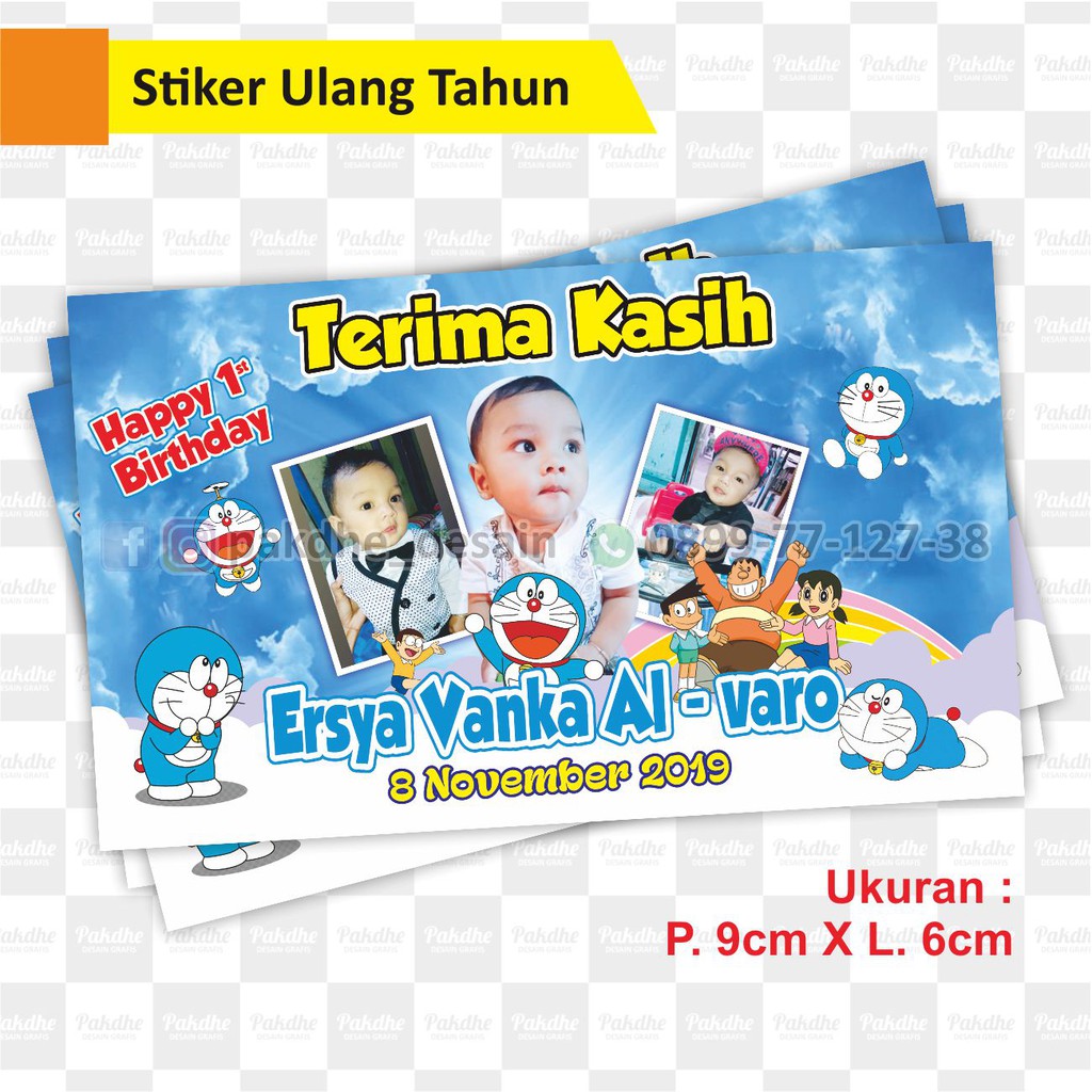 Detail Stiker Ultah Anak Nomer 2