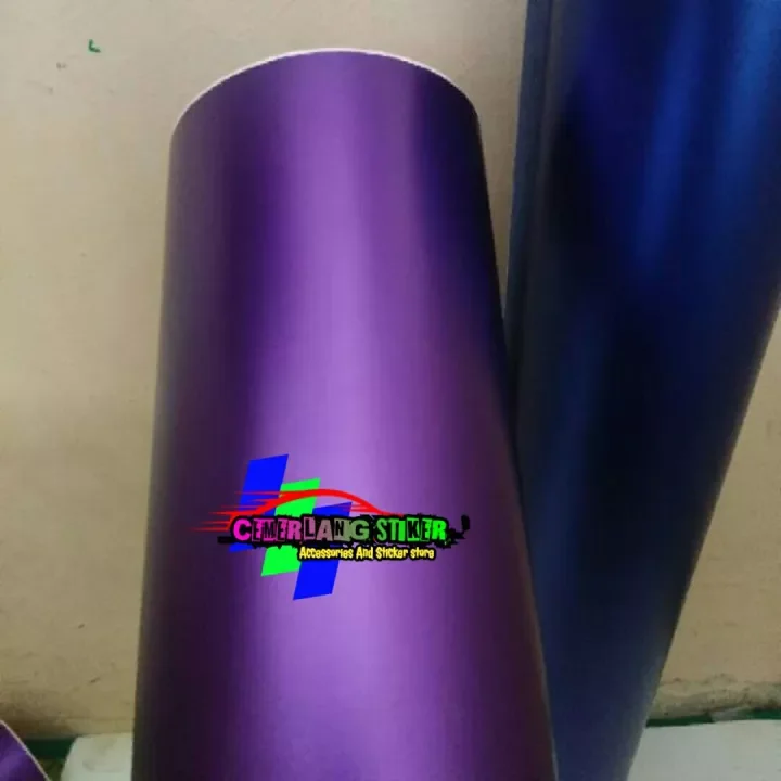 Detail Stiker Ungu Doff Nomer 12