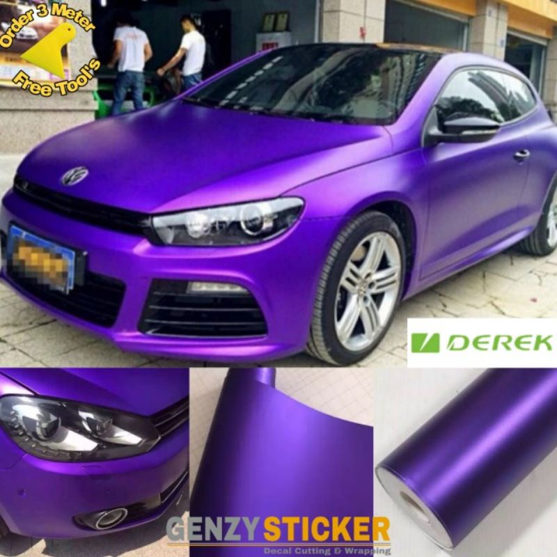 Detail Stiker Ungu Doff Nomer 3