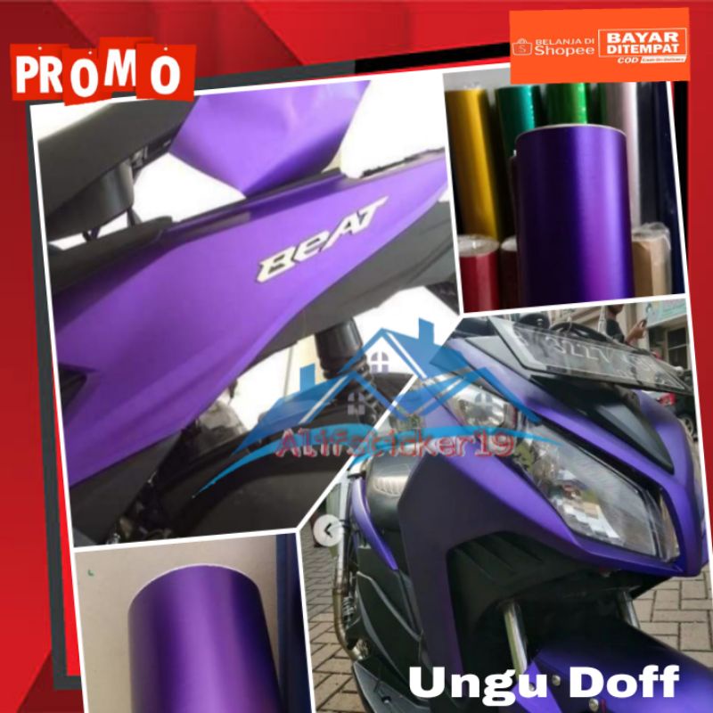Detail Stiker Ungu Doff Nomer 21