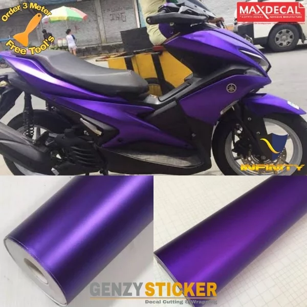 Detail Stiker Ungu Doff Nomer 22