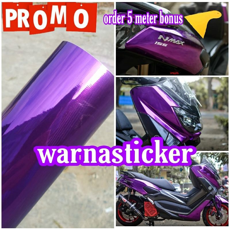 Detail Stiker Ungu Doff Nomer 28