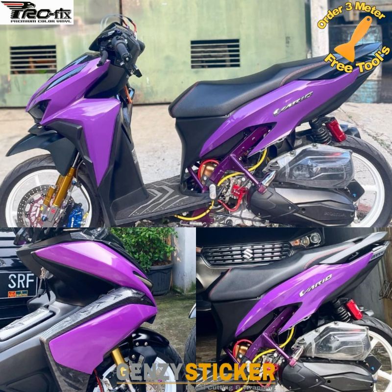 Detail Stiker Ungu Doff Nomer 38