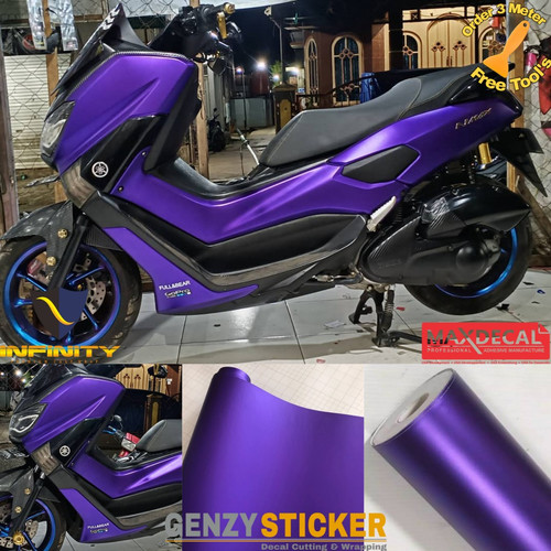 Detail Stiker Ungu Doff Nomer 5