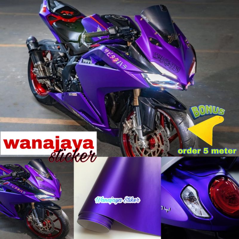 Detail Stiker Ungu Doff Nomer 57